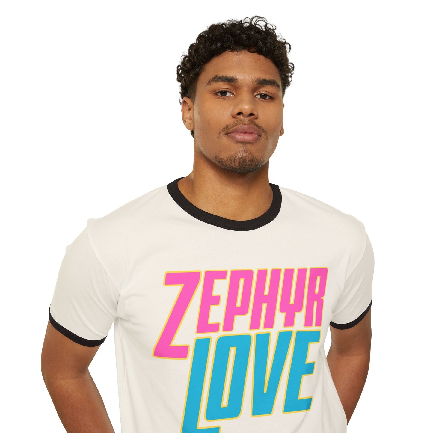 Zephyr Love Ringer T-Shirt for Casual Vibes