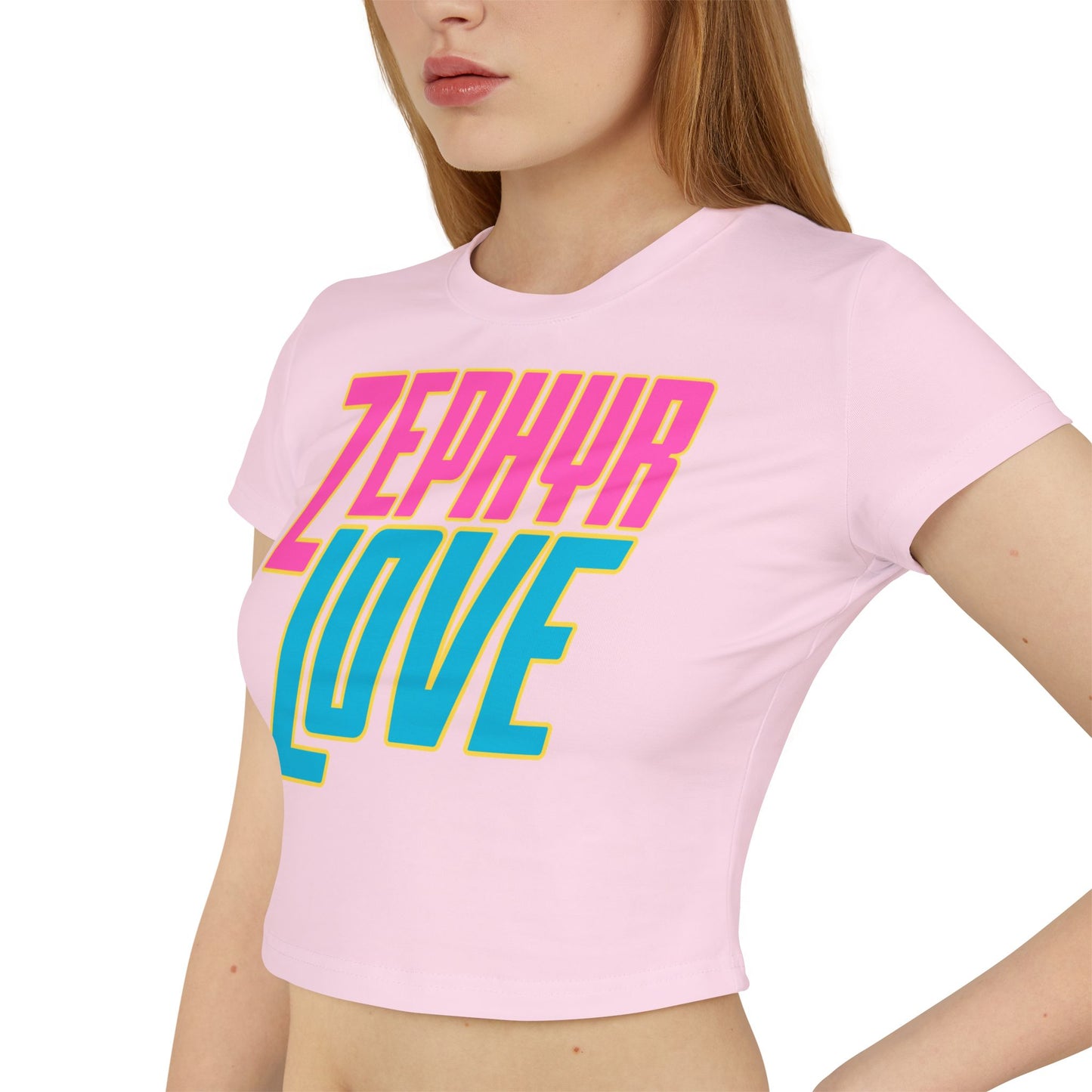 Zephyr Love Women's Baby Tee - Cropped T-Shirt